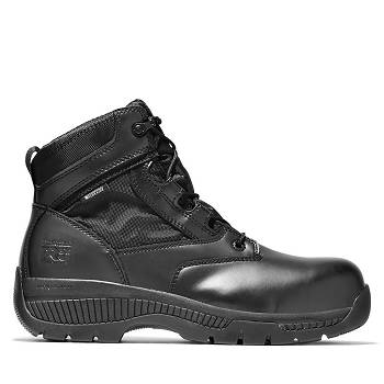 Timberland PRO Valor Duty Side-Zip Comp Toe - Cierne 6 Inch Cizmy Panske, TB0369G